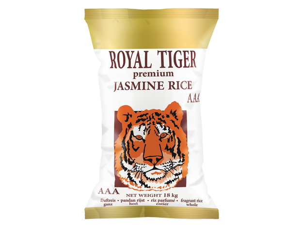Royal Tiger Premium jázminrizs 18 kg-os csomagolás