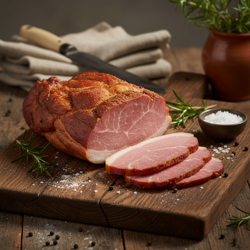 Hungarian smoked ham - Hírös prágai sonka