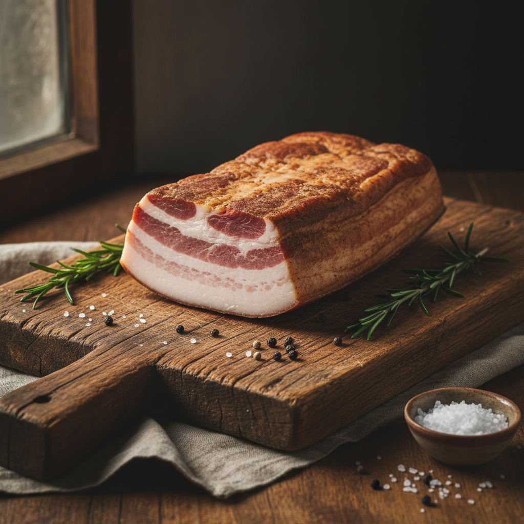 Hungarian smoked bacon - Hírös préselt füstölt főtt császárszalonna