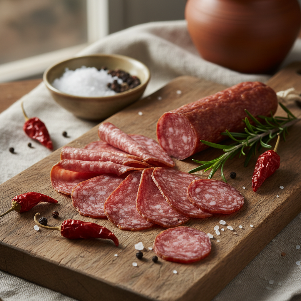 Hungarian salami slices - Hírös canada szalámi